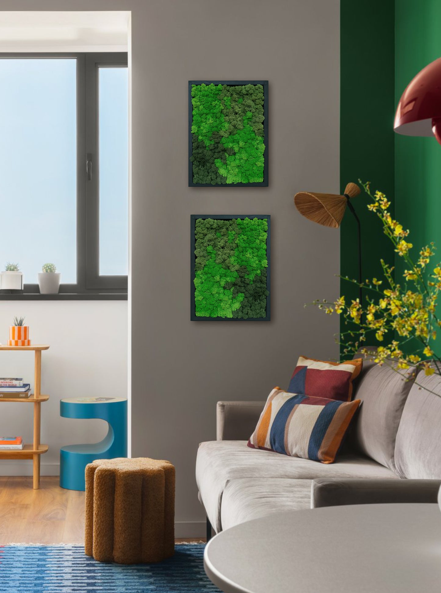 Preserved Moss Wall Art – Handmade Natural Wall Decor (30x40 cm)