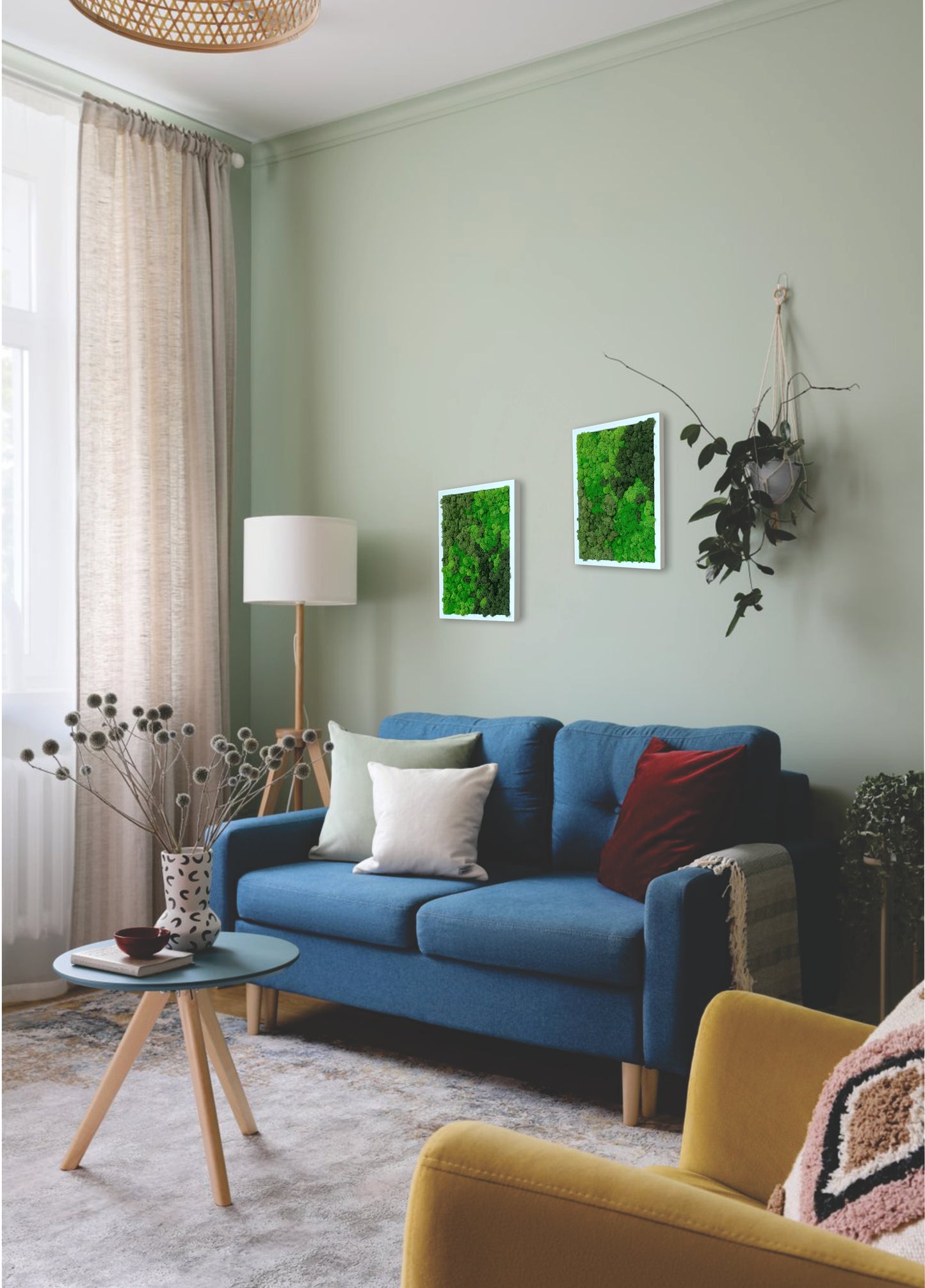 Preserved Moss Wall Art – Handmade Natural Wall Decor (30x40 cm)