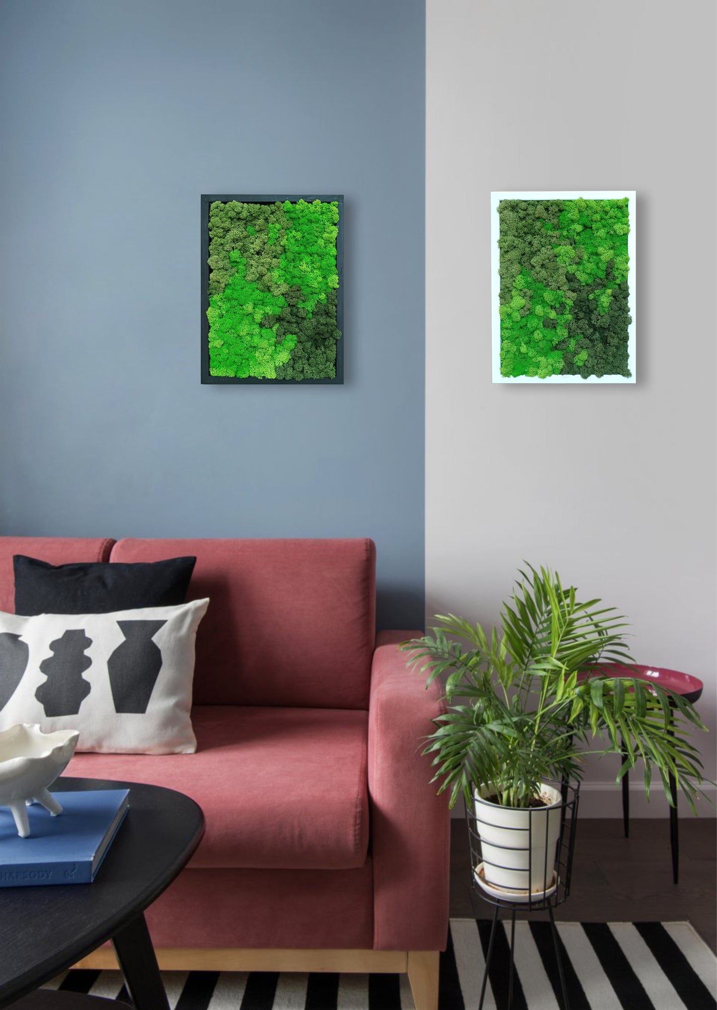 Preserved Moss Wall Art – Handmade Natural Wall Decor (30x40 cm)