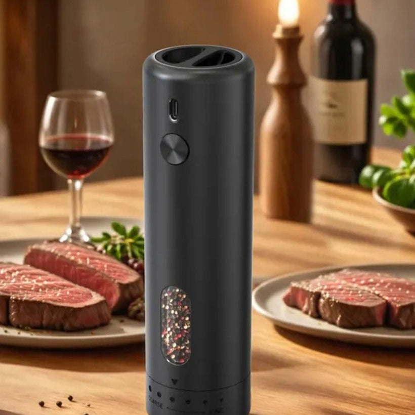 Electric Salt and Pepper Grinder Set Rechargeable Automatic